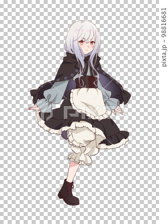黒ずきんの女の子立ち絵 98816681