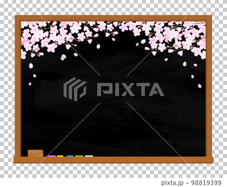 黑板上的櫻花櫻花入口入口畢業畢業 98819399