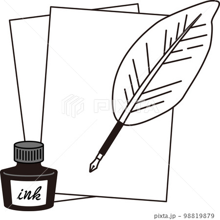 紙と万年筆 98819879