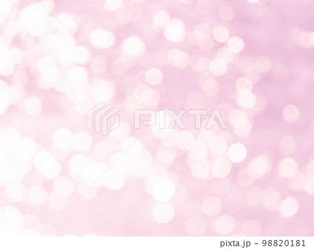 背景素材　水玉模様のリフレクション　ピンク系 98820181