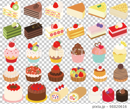 各種可愛的蛋糕套裝 各種可愛的蛋糕套裝 98820616