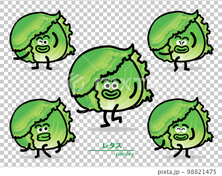 野菜キャラ（レタス） 98821475