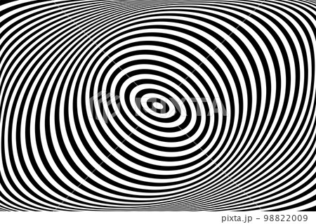 Twisting Whirl Motion and 3D Illusion in Abstract Op Art Striped Lines Pattern. Twisting Whirl Motion and 3D Illusion in Abstract Op Art Striped Lines Pattern. 98822009