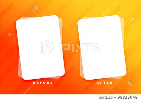 modern before and after preview background with copy space 98822048