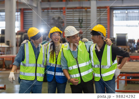 Happy group of various nationalities engineer professional successful team corporate teamwork Happy group of various nationalities engineer professional successful team corporate teamwork 98824292