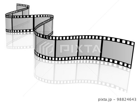Video tape roll. Retro movie film strip Video tape roll. Retro movie film strip 98824643