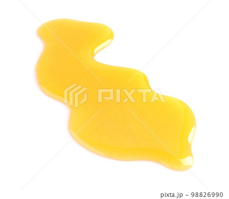 Spilled fresh sweet honey isolated of white 98826990