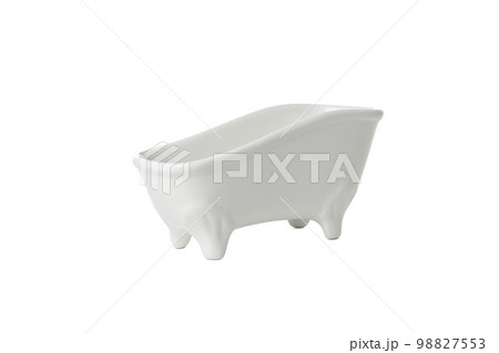 Concept of bathroom accessories, isolated on white background Concept of bathroom accessories, isolated on white background 98827553