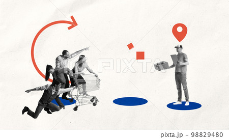 New projects, ideas, business process. Concept of teamwork, business, analytics, statistics, professional growth and motivation, ad 98829480