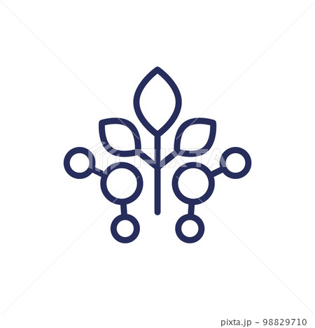 plant-based protein icon, line vector plant-based protein icon, line vector 98829710