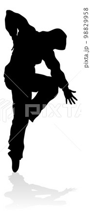 Street Dance Dancer Silhouette 98829958