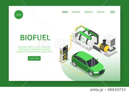 Biofuel Isometric Landing Page 98830733