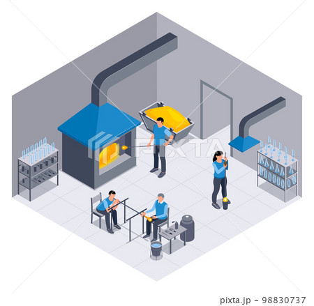 Isometric Glass Production Composition Isometric Glass Production Composition 98830737
