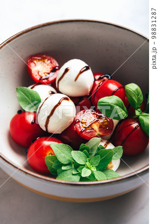 Freshly made italian salad caprese 98831287