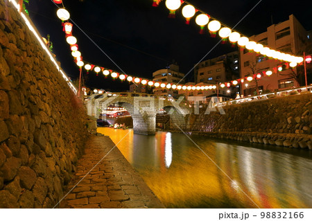 【長崎県】長崎ランタンフェスティバル（眼鏡橋） 98832166