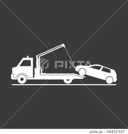 towing car icon towing car icon 98832587