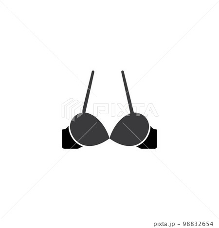 hanging bra vector