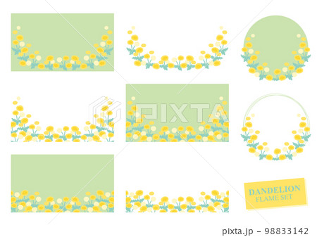 たんぽぽのフレームセット たんぽぽのフレームセット 98833142