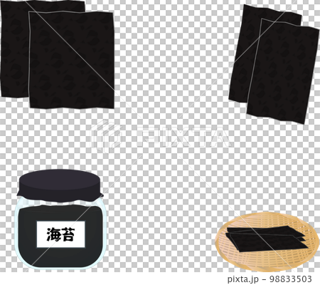 Seaweed illustration set 2 98833503