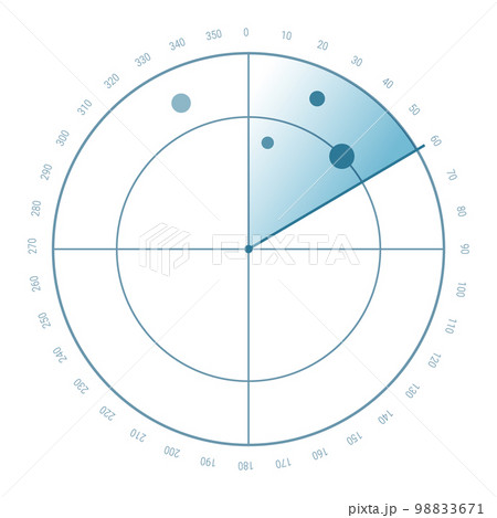 Radar screen background. Vector sonar 98833671