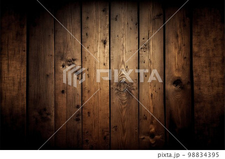 Wooden plank background. Generative Ai 98834395