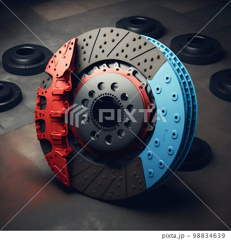 Car clutch disc. Generative AI 98834639