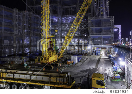 広島駅　駅ビル建設現場　広島県広島市 98834934