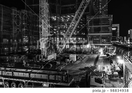 広島駅　駅ビル建設現場　広島県広島市 98834938