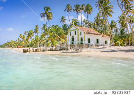 Carneiros Beach and Chapel in Pernambuco, Northeastern Brazil, South America Carneiros Beach and Chapel in Pernambuco, Northeastern Brazil, South America 98835934