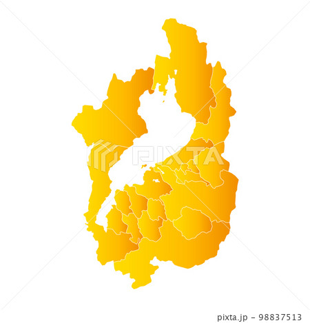 滋賀県と市町村地図 98837513