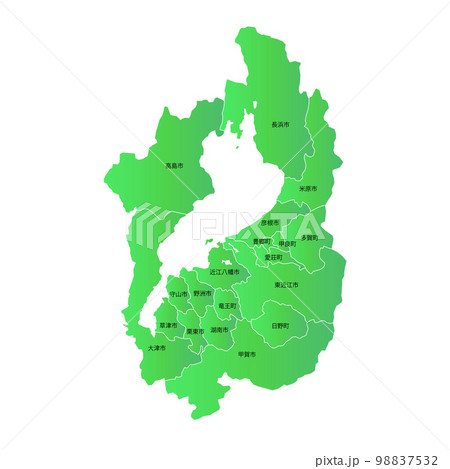 滋賀県と市町村地図 98837532
