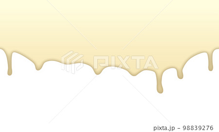 横にリピートできる流れるクリーム色の液体1a 98839276