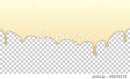 横にリピートできる流れるクリーム色の液体1a 98839276