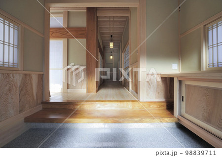 和風建築の玄関 日本建築の玄関 和風建築の玄関 日本建築の玄関 98839711