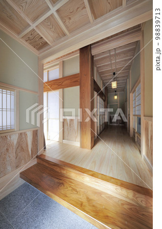 和風建築の玄関 日本建築の玄関 和風建築の玄関 日本建築の玄関 98839713