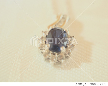 サファイア 宝石のイメージ ネックレス サファイア 宝石のイメージ ネックレス 98839752