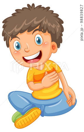 Happy bot cartoon character 98839827