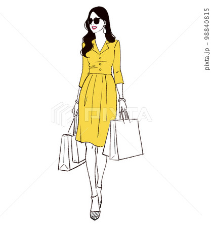 女性のイラスト素材 98840815