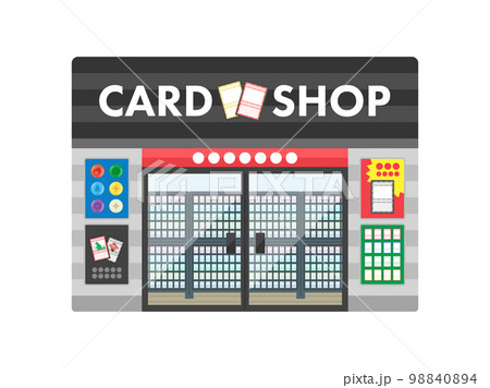 トレーディングカードショップのイラスト 98840894