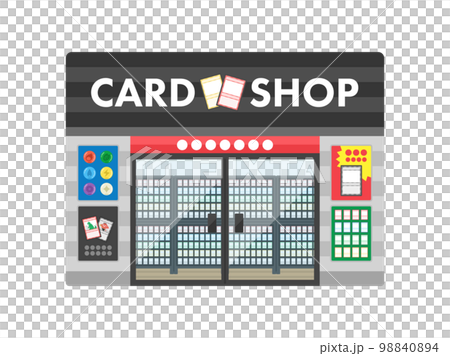 トレーディングカードショップのイラスト 98840894