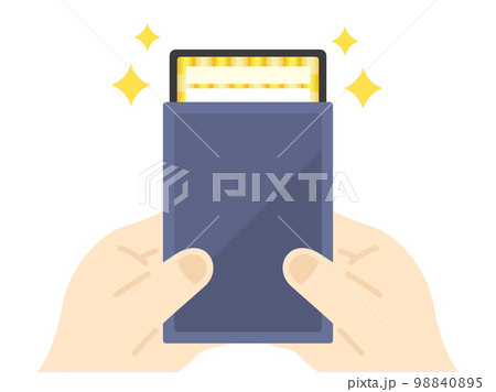 トレーディングカードのオリパ開封のイラスト 98840895