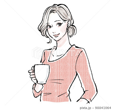 女性のイラスト素材 98841064