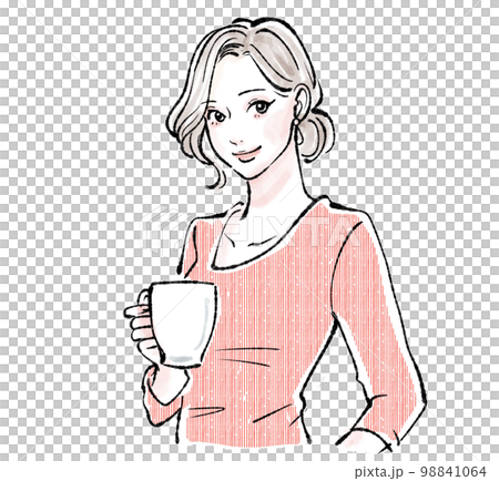 女性のイラスト素材 98841064