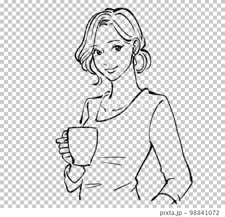 女性插畫素材 女性插畫素材 98841072