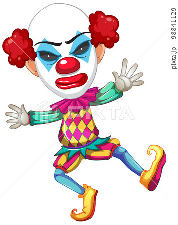 Colourful clown cartoon character Colourful clown cartoon character 98841129