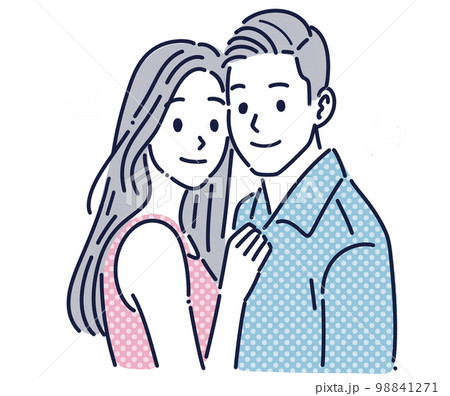 男女/恋人/カップル/夫婦のイラスト素材 男女/恋人/カップル/夫婦のイラスト素材 98841271