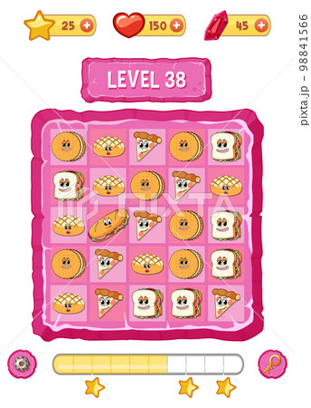 Game element template design set 98841566