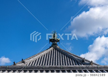 奈良 法隆寺東院伽藍 国宝夢殿 奈良 法隆寺東院伽藍 国宝夢殿 98842389