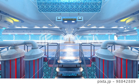 宇宙船内の風景 98842889