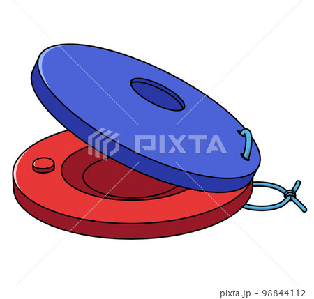 カスタネット斜めのイラスト カスタネット斜めのイラスト 98844112